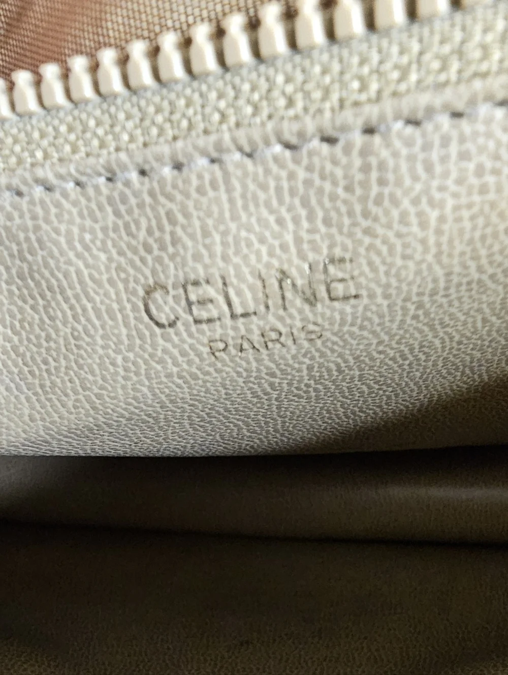 Celine Vintage Tan Leather & Monogram Crossbody Bag - Picture 8 of 16